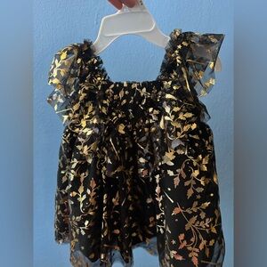 Black and Gold Baby  Dress Wicked